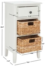 Safavieh EVERLY DRAWER SIDE TABLE, Reduced Price 2172729073 AMH5743B