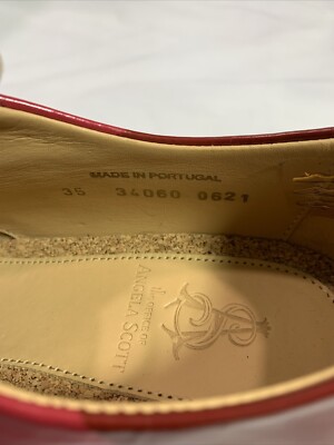 アンジェラ スコット ミスター スミス ストライプ オックスフォードsize43 Mr. Smith Navy Leather Women's Striped Oxford