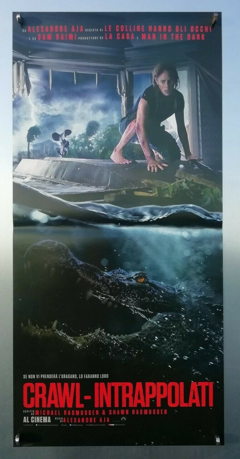 Locandina originale film Crawl - Intrappolati (2019) - Regia di Alexandre Aja