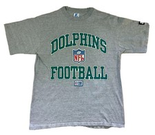 Vintage 1996 STARTER Pro Line Miami Dolphins Football TShirt Made In USA Large