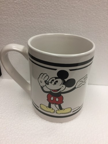 Disney Gibson Mickey Mouse Coffee Cup Or Mug Pie-eyed Mickey Black, White & Red - Picture 4 of 9