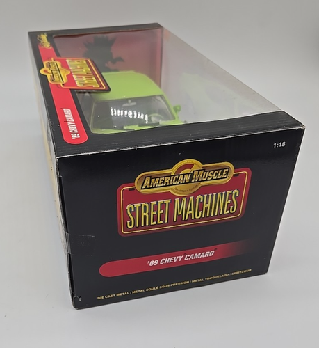 ERTL 7981 1969 Chevy Camaro American Muscle Street Machines 1:18 N.I.B. Verde - Foto 5 di 8