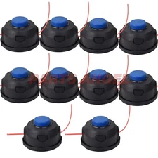 10 Pack String Trimmer Head for T25 Husqvarna Weedeater Cutter Line Head Bump