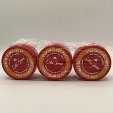 Lot Of 3-Old Spice Stay In Place Putty, 2.22 oz  High Hold
