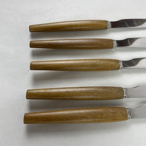 Karlsson & Nilsson KN Rostfri Sweden Cocktail Knife Set, 5 Knives + Holder, MCM - Picture 12 of 24