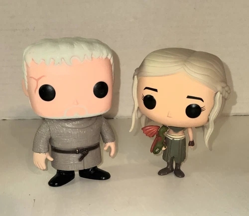 Funko Pop! Game of Thrones Lot HODOR Daenerys Targaryen With Green Dragon Loose