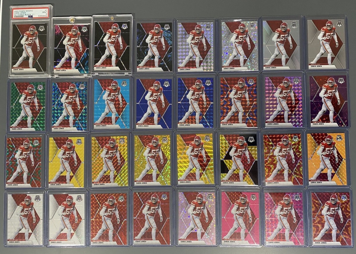 2020 Mosaic Chris Jones Frank Clark Error Full Rainbow All 3 1/1