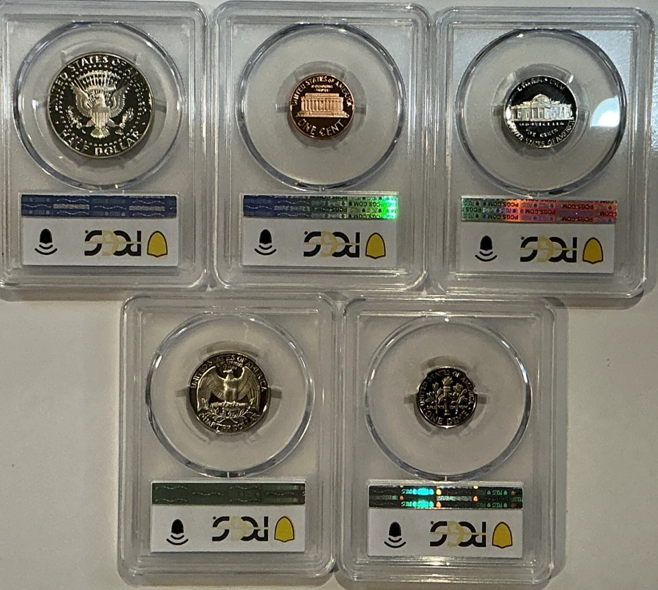 1994-S Proof Set Date 5 Coin Newly Graded PCGS PR69 DCAM Perfect Gift - Image 2 of 2