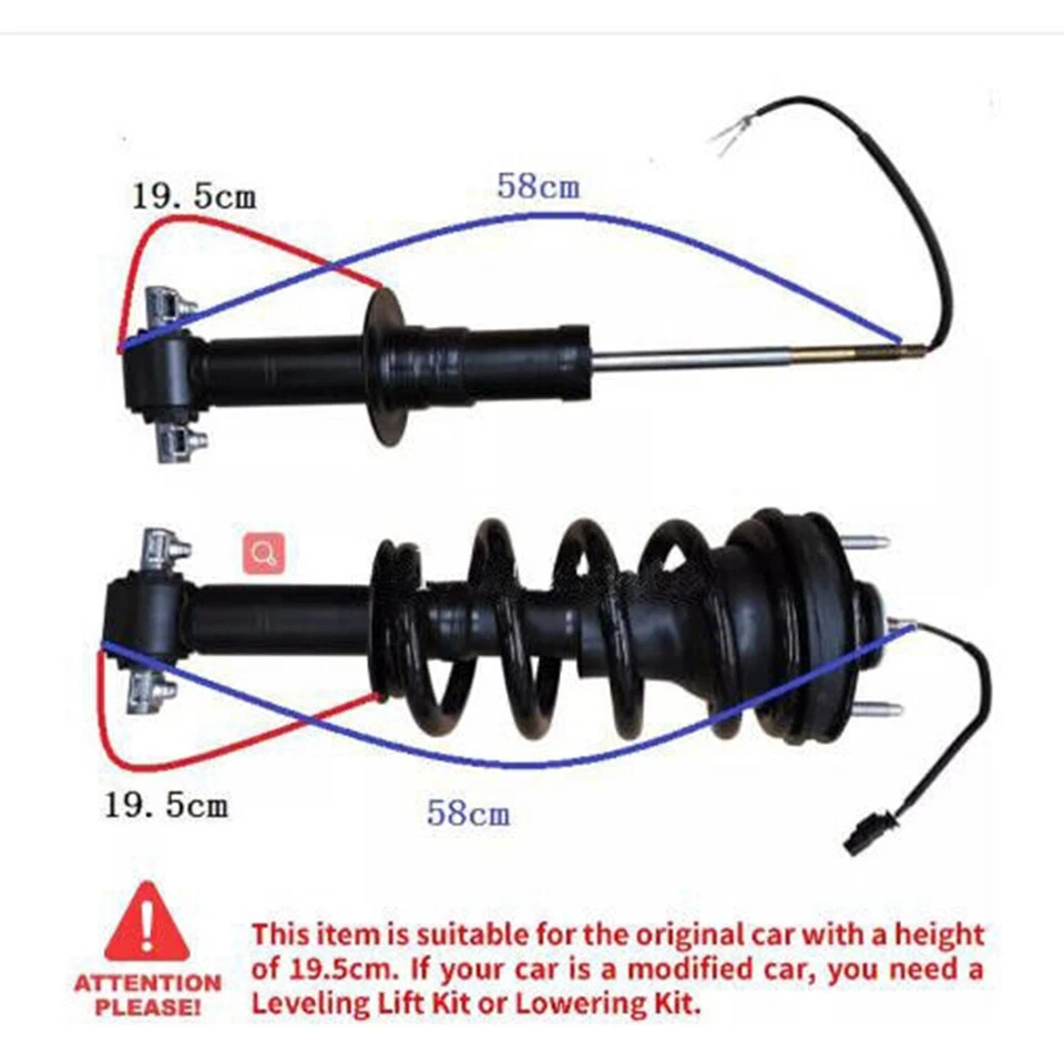FRONT Strut Assy + REAR shock Absorber For 2015-20 Escalade Suburban Tahoe Yukon - Image 4 of 4