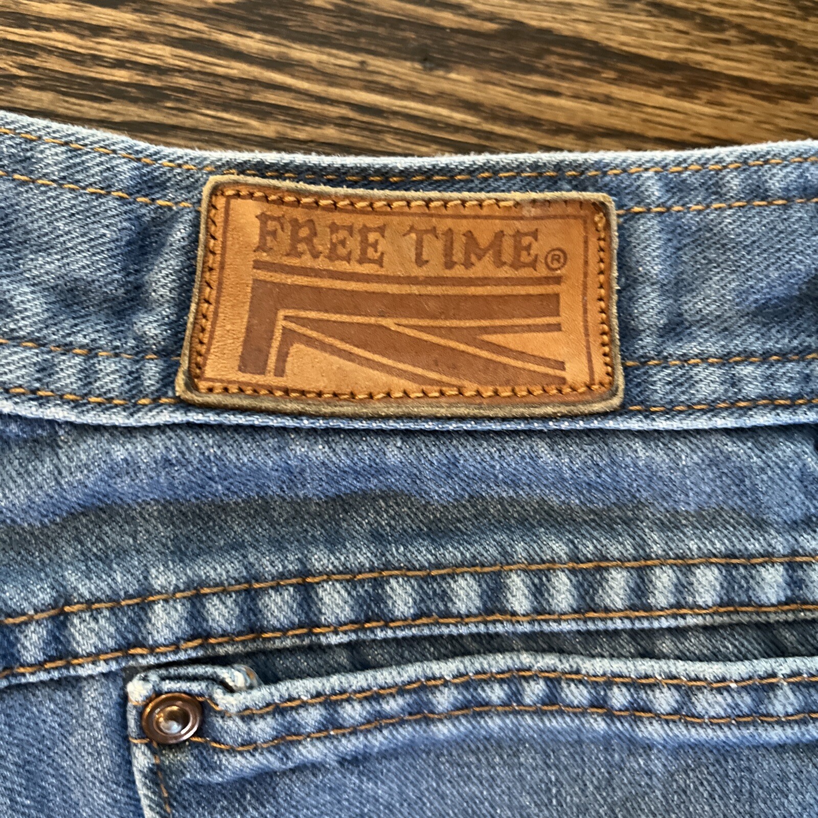 Vintage FREE TIME BOOT CUT WOMENS JEANS Size 11 Waist 27 - View 13