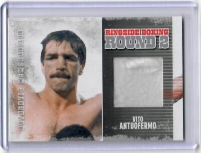 2011 Ringside Round Two Vito Antuofermo Fight-Worn Trunks Card /78 Silver