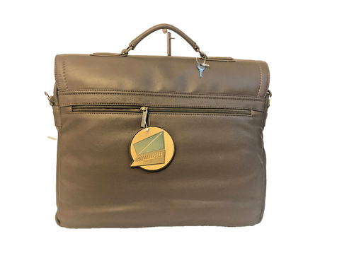 Patrick BLANC 411052 taupe Cuir Mallette ordinateur Serviette Briefcase - Photo 7/10