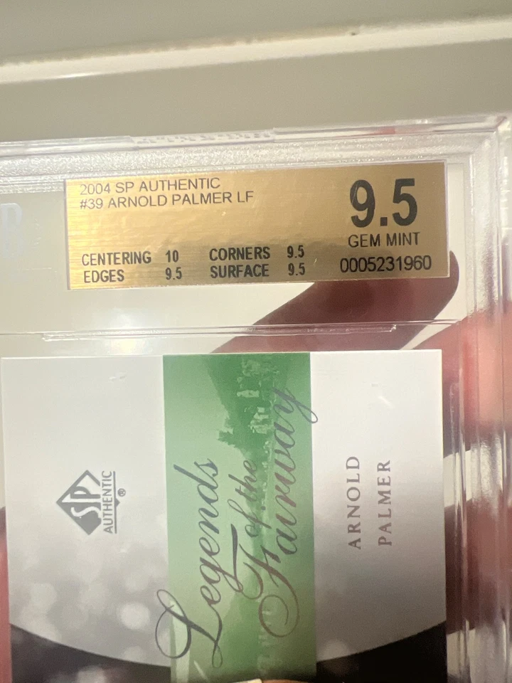 2004 SP Authentic #39 Arnold Palmer LF Beckett 9.5 - Image 3 of 4