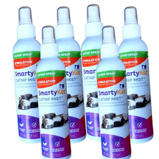 6 PackSmartyKat 7oz Catnip-Infused Catnip Mist Spray for Cats