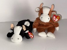 TY Beanie Babies Bessie the Cow and Daisy the Cow MWT