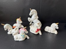 Lot Of 6 Unicorns Figurines