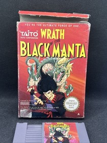 Nintendo NES - Wrath The Black Manta  - TESTATO No Manuale Etichetta Danneggiata