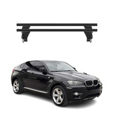 Menabo Dachträger Grundtäger für BMW X6 E71 E72 2007-2014 50kg Alu Schwarz 2 tlg