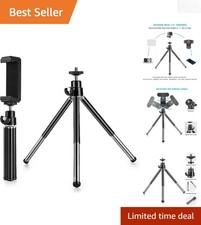 Lightweight Mini Tripod for Webcams and Phones - 360-Degree Adjustable Stand