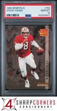 1995 SPORTFLIX #152 STEVE YOUNG 49ERS HOF PSA 10