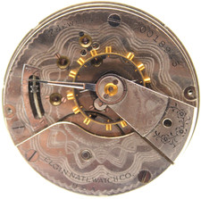 1917 ELGIN POCKET WATCH MOVEMENT 20018945 GRADE 336 18s 17j FC