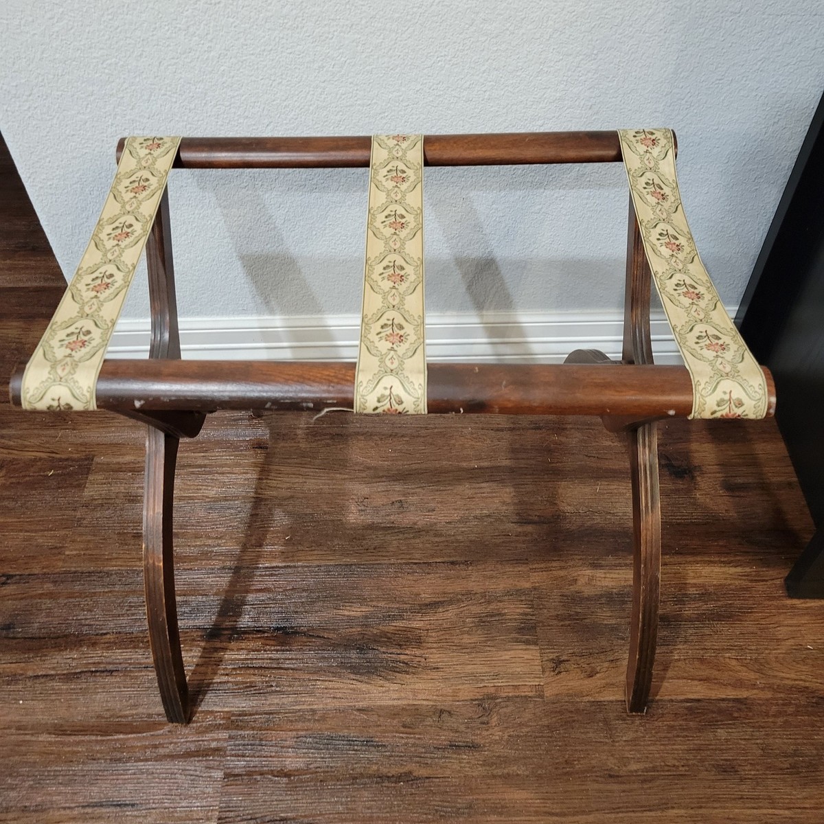 Vintage Mid Century Butler Folding Luggage Rack Suitcase Stand