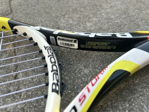 Babolat Aero Storm GT Tennis Racket 4.5” Grip 300g 98sq 16x20 RESTRUNG - Picture 11 of 16