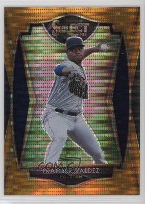 2021 Panini Select Premier Orange Pulsar Prizm 16/18 Framber Valdez #114 15sd