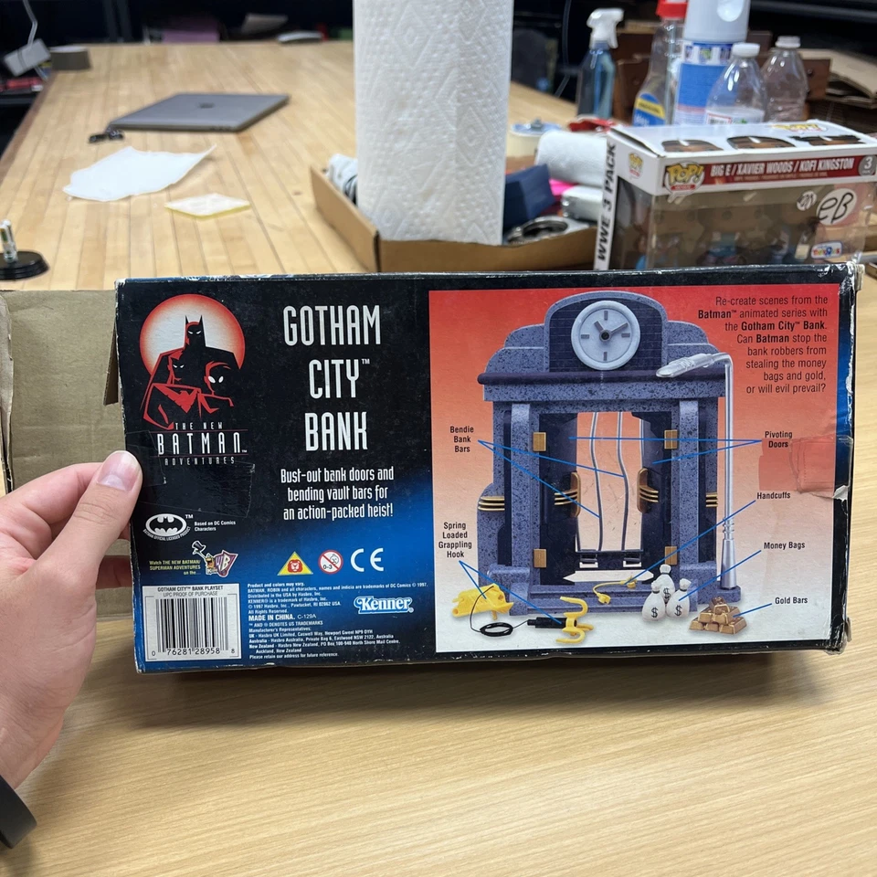 Juego Las Nuevas Aventuras de Batman Gotham City Bank Kenner 1997 Piezas Faltan Foto 2 de 4