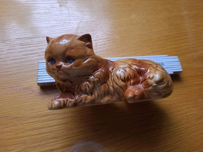 Goebel Porzellanfigur Katze / Perserkatze liegend   Vintage TMK 6 W.Germany