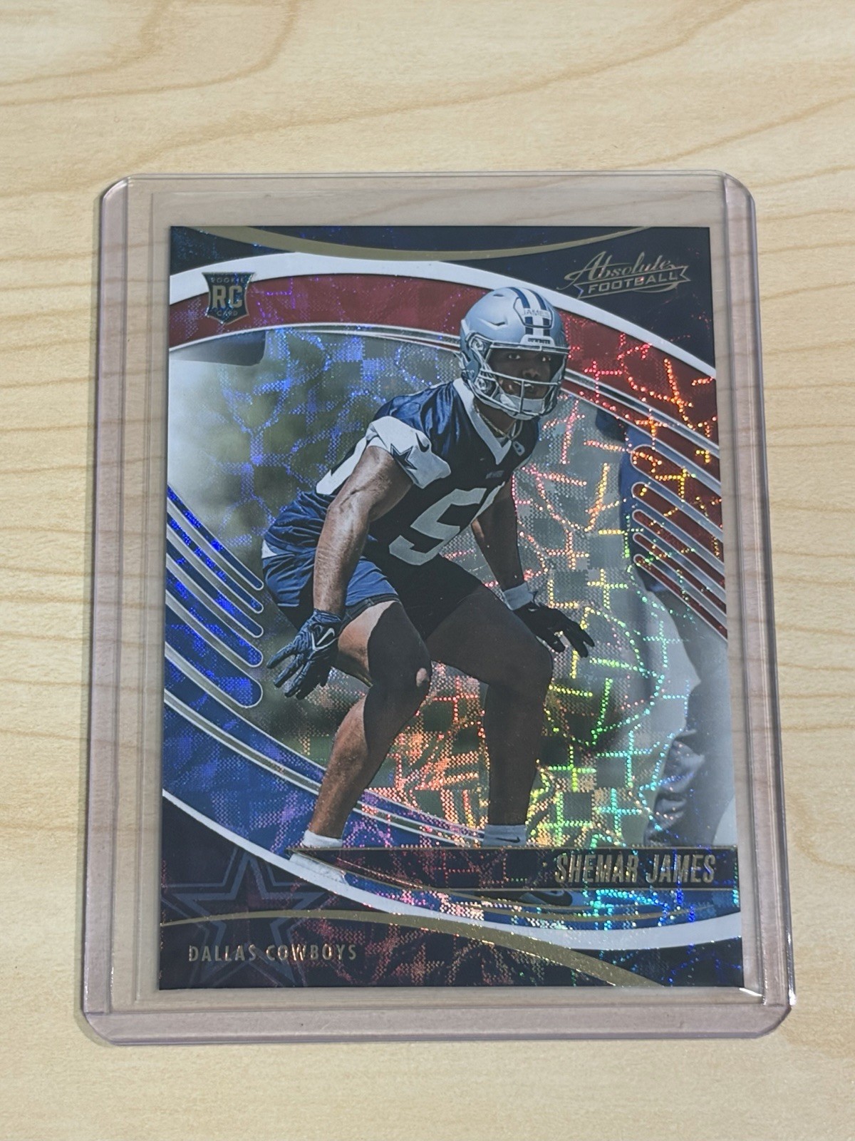 2025 Absolute Red White & Blue Kaleidoscope Shemar James #178 Dallas Cowboys