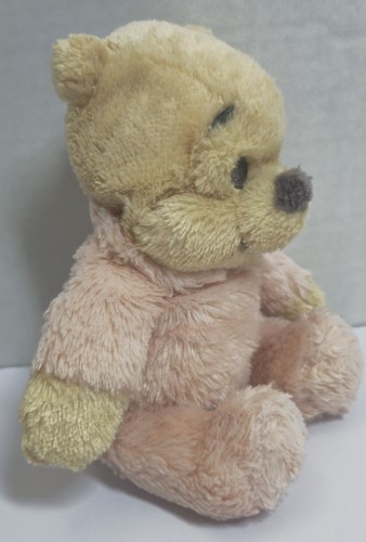 Disney Parks Baby Winnie the Pooh Rattle Plush Toy Chime Peach Pink Stuffed 9” - Picture 2 of 7
