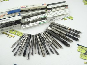 NEW & USED LOT OF 20 ASSORTED HSS TAPS M2 X 0.4 TO 3/8"-16NC EMUGE OSG GTD