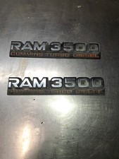 Dodge Ram 3500 Cummins Turbo Diesel Emblems Set Of Two 94-98 12 Valve