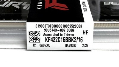 Kingston FURY Beast 16GB (2 x 8GB) DDR4 3200MHz memory Kit