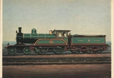 Railroad Locomotive North Eastern Railway 4-4-0 No. 115 F Moore (1887)