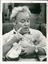 1975 Carroll O Connor Tv Producer Director Celebrity Press Vintage Photo 7x9