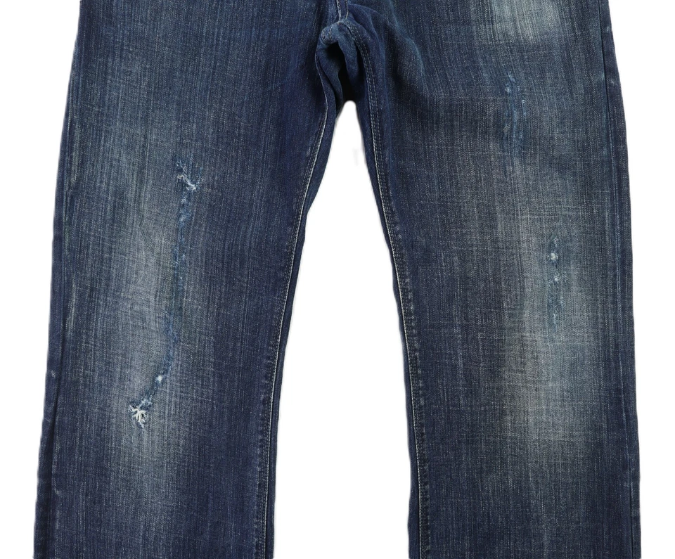 DIESEL Koffha US Men's 32 x 31 Dark Blue Denim Bootcut Italy Jeans Pants - Image 3 of 4