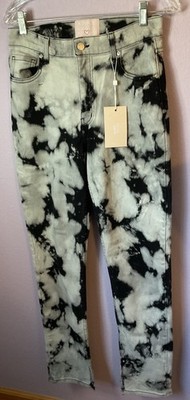 Revice Gray Black Tie Dye Uptown Jeans 100% Cotton Made in USA Size 30 New