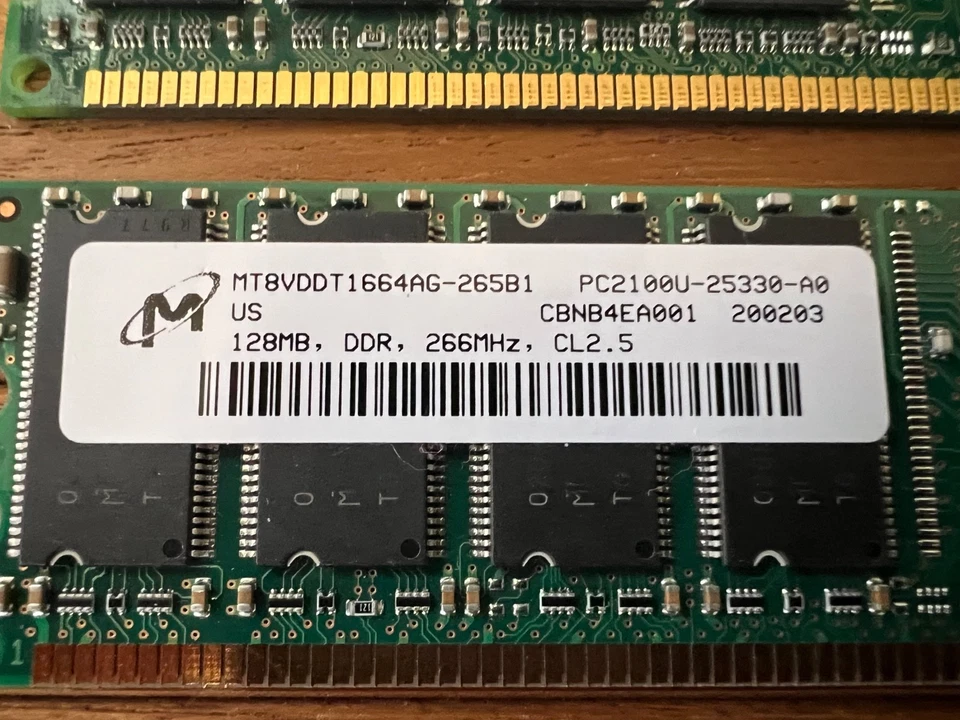 PC 2100 128 MB Lot Of 3 Desktop RAM / Memory - Image 2 of 4