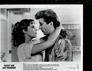 SUPER RARE!! 8X10 1986 ORIG PEGGY SU GOT MARRIED Kathleen Turner Nicolas Cage