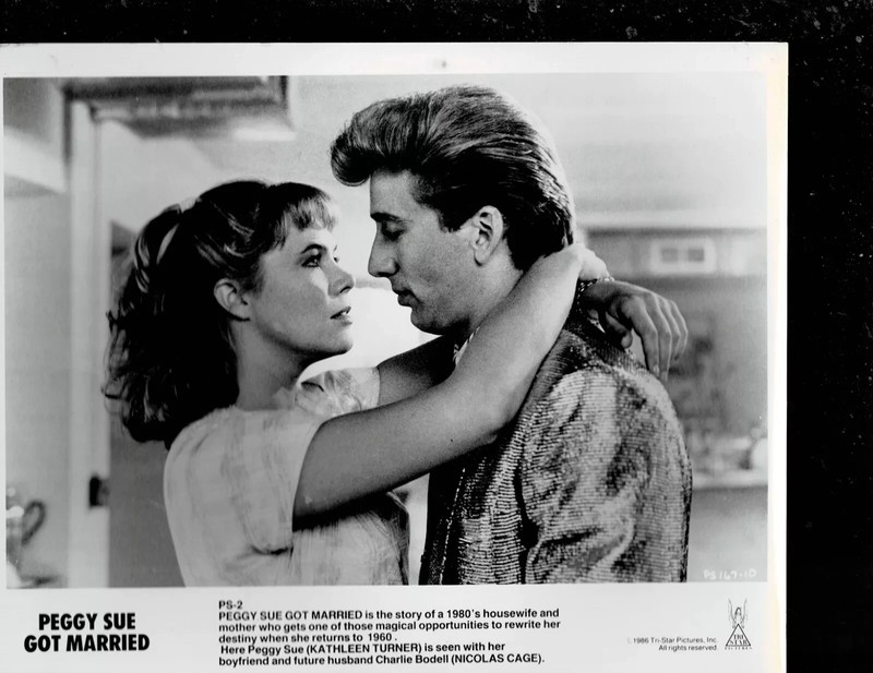SUPER RARE!! 8X10 1986 ORIG PEGGY SU GOT MARRIED Kathleen Turner Nicolas Cage