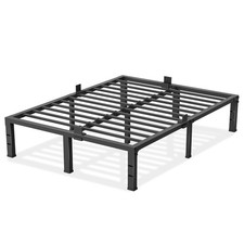 Full Size Bed Frame 12 inch High 3500 lbs Heavy Duty Metal Platform Mattress ...