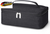 KüHltasche Klein 4L Isoliert Tragbar FüR Lunchbox Picknick BüRo Reisen Schwarz