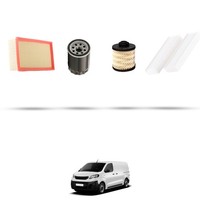 Hoffcar Set Service - 4 Filter FüR Peugeot Expert III (K0) 2.0 Bluehdi 90Kw Ab