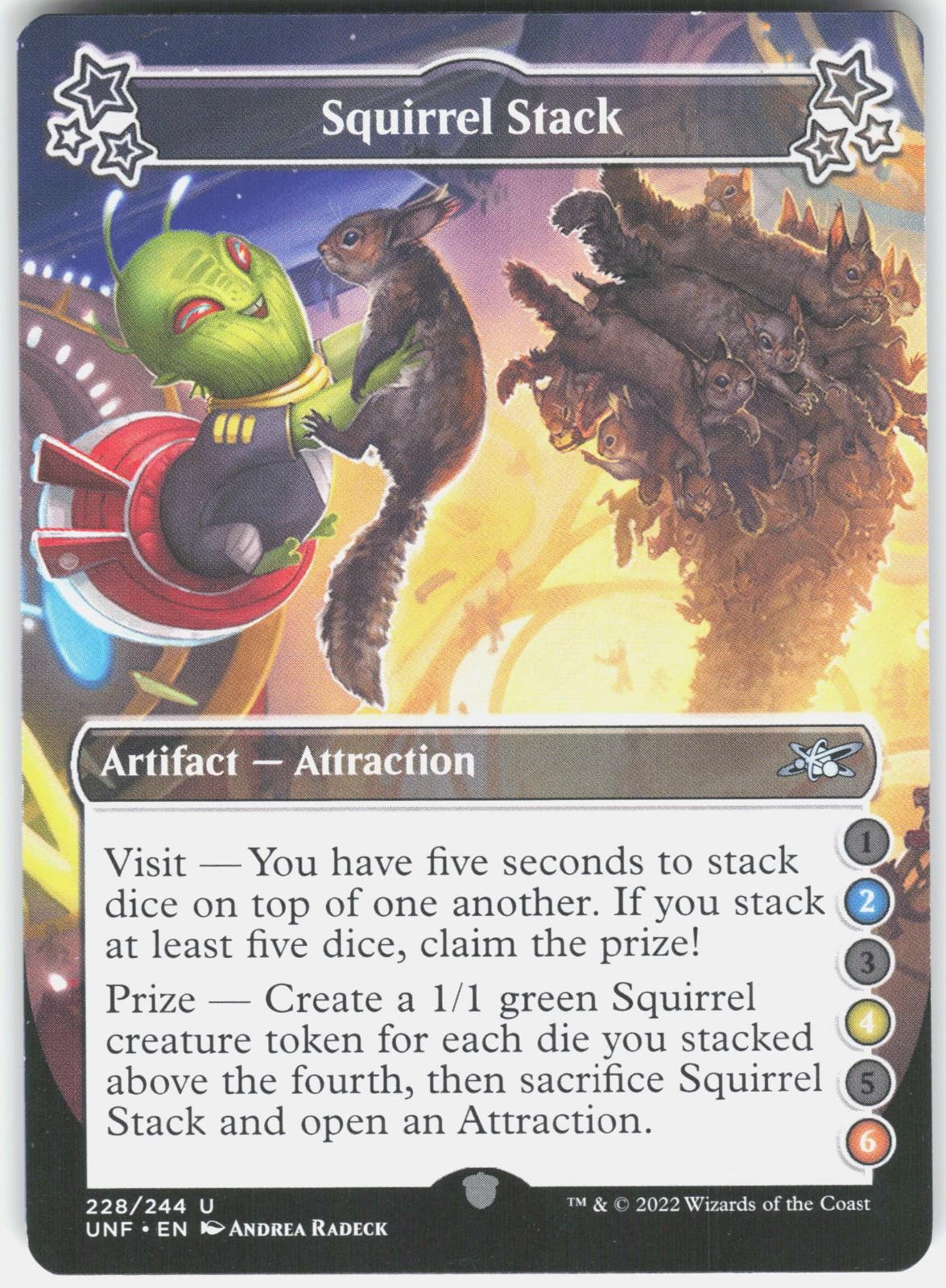 Squirrel Stack (3-4-6) 228 Uncommon Unfinity Magic: The Gathering Lightly Played