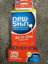 Case Of 24 New-Skin, Liquid Bandage, Waterproof, Protect, Heal, Seal, 0.3 fl oz.