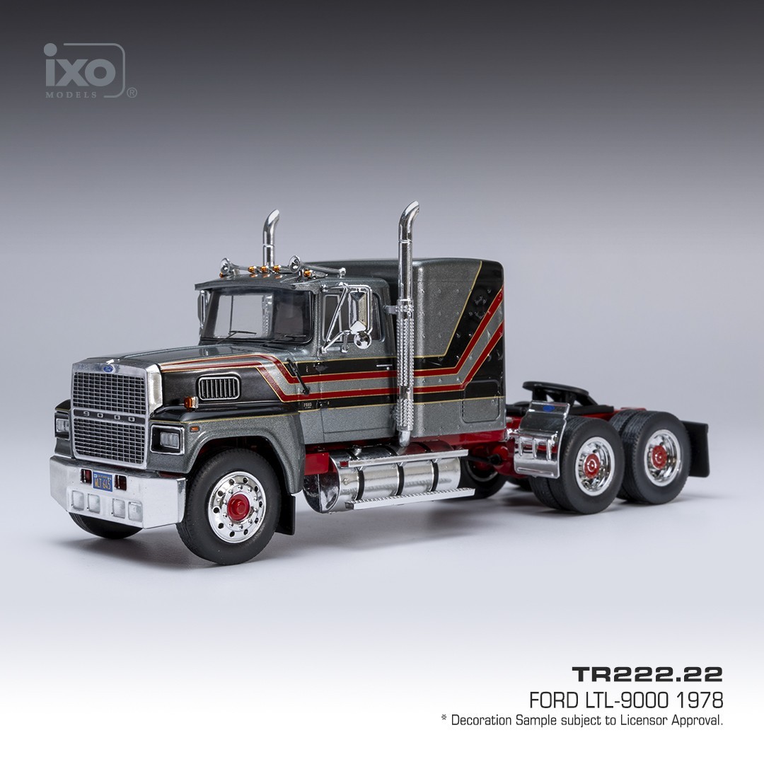 IXO MODEL TRUCKS FORD LTL-9000 CAB UNIT GREY/BLACK/RED 1978 1-43 SCALE TR222