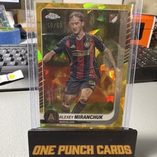 2025 Topps Chrome Sapphire MLS 44 Alexey Miranchuk Gold #d 50/50 Atlanta United