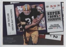 2010 Playoff Contenders Super Bowl Tickets Jim Taylor #2 HOF 0q3